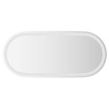 LED Bathroom Mirror Transparent 80 x 35 cm Tempered Glass 42045853
