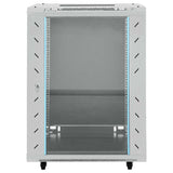 Network Cabinet with Storage Grey 60 x 60 x 80 cm Steel 42017660