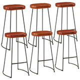 7 Piece Bar Set Solid Rough Wood Mango and Metal 3216412