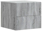 Wall-Mounted Bedside Cabinet Grey Sonoma 33 x 34.5 x 40 cm 898477