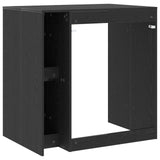 Wash Machine Cabinet Black Oak 87 x 60 x 89 cm Engineered wood 8006801