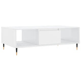 Coffee Table High Gloss White 104x60x35 cm Engineered Wood 827078