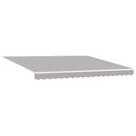 Retractable Awning Manual Light grey 400 x 300 cm Fabric 3330644