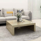 Coffee Table Sonoma Oak 100x100x35 cm Engineered Wood 808570