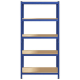 5-Layer Storage Shelf Blue Steel&Engineered Wood 4016961