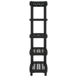 Storage Shelf 5-Tier Black 93.5x45.5x194.5 cm PP 4007261