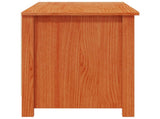 Shoe Cabinet Wax Brown 110 x 38 x 45.5 cm Solid Pine Wood 869928