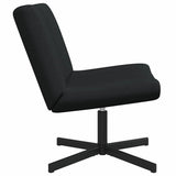Swivel Chair Black 63 x 75 x 76 cm Fabric 42007327