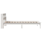 Bookcase Bed without Mattress White 100x200 cm Solid Wood Pine 855718
