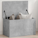 ZNTS Storage Box Concrete Grey 60x35x35 cm Engineered Wood 840677