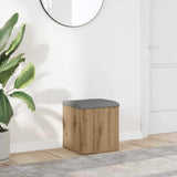 Storage Bench Artisan Oak 42x42x45 cm Engineered Wood 857614