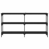 Console Table Black Oak 150 x 29 x 75 cm 882219