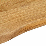 Table Top 180x40x3.8 cm Live Edge Solid Wood Mango 370737