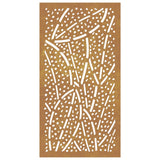 Garden Wall Decoration 105x55 cm Corten Steel Leaf Design 824475