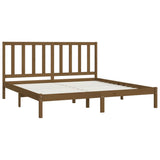 Bed Frame without Mattress Honey Brown Solid Wood Pine 200x200 cm 3105183
