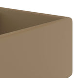 Luxury Basin Overflow Square Matt Cream 41x41 cm Ceramic 146952