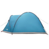 Cabin Tent with Roof Blue 4-Person Polyester and Steel 42028580