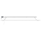 Manual Retractable Awning with LED Burgundy 400x300 cm 3214974