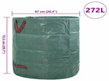 Garden Waste Bags 12 pcs Green 67 x 67 x 75.5 cm Polypropylene 42008106