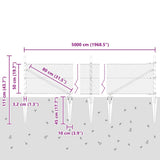 Welded Wire Fence with Spikes 50 x 0.5 m 3353260