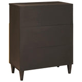 Sideboard Black and Gold 60 x 33 x 75 cm Solid Mango Wood 4017853