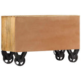 Shoe Cabinet 86x35x55 cm Solid Mango Wood 247658