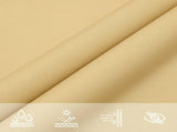 Sun Shade Sail Sand 4.5x3.5 m 100% Polyester Oxford 4000574