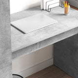 Desk with Shelf Concrete Grey 113 x 54 x 120 cm Engineered Wood 869277