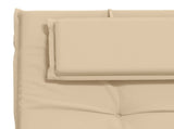 Sunlounger Cushion GEMERT 100% Polyester Cream 190 x 60 x 9 cm 947525