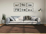 Medium Pile Soft and Washable Rug HUARTE Brown 200 x 200 cm 42022474