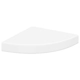 Floating Corner Shelves 4 pcs White 25x25x3.8 cm MDF 323897