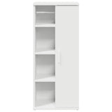 Bathroom Cabinet with Roll Holder White 39x22x90 cm 858524