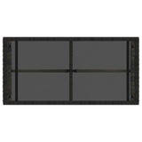 Outdoor Table Grey and Black 80 x 40 x 40 cm 42025183