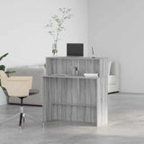 Reception Desk Grey Sonoma 100x50x103.5 cm Engineered Wood 859029