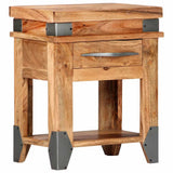 Bedside Cabinet Natural Wood Solid Acacia wood 40 x 30 x 51 cm 282749