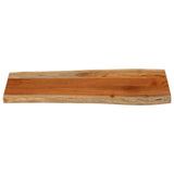 Table Top 90x40x3.8 cm Rectangular Solid Wood Acacia Live Edge 370635