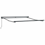 Retractable Awning Manual Yellow and White 300x250 cm Fabric 3329927