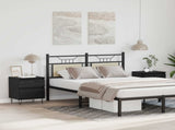 Bed Cabinet Black Oak 40 x 35 x 50 cm Engineered Wood 8004367