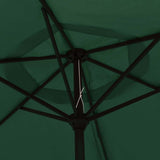 LED Cantilever Garden Parasol 3 m Green 42203