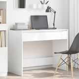 Desk High Gloss White 100 x 50 x 78 cm Engineered Wood 888941