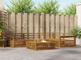 Outdoor Sofa Set 5 pcs Natural Solid Acacia Wood 3373404