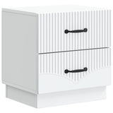 Bedside Cabinet 2 pcs White 43 x 34.5 x 44.5 cm Engineered Wood 895216