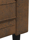 Sofa Brown 182.5 x 74.5 x 74.5 cm Polyester 42013009