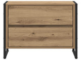 Bedside Table Artisian Oak 50 x 39.5 x 50 cm Engineered Wood 886688