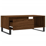 Coffee Table Brown Oak 90x50x36.5 cm Engineered Wood 830579