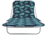 Sunlounger Set of 2 Leaf Pattern 310346