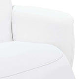 Massage Recliner Chair White Faux Leather 42018596