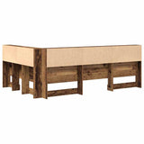Storage Headboard with Shelf Old Wood 120 cm Engineered Wood 3335483