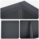 Retaining Wall 8 pcs 300 x 100 x 30 cm Steel Anthracite 3449242