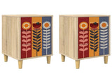 Bedside Cabinet ESSEN 2 pcs Sonoma Oak 36 x 33 x 60 cm 8007296